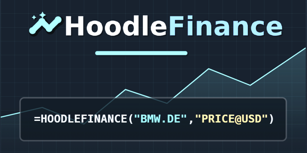 HoodleFinance formula example with price lookup